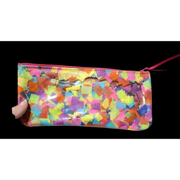 Encased Rainbow Tissue Paper Zip Pouch by Benik - Picture 2 of 6